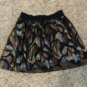 Free People Multi Metallic Mini Skirt size S